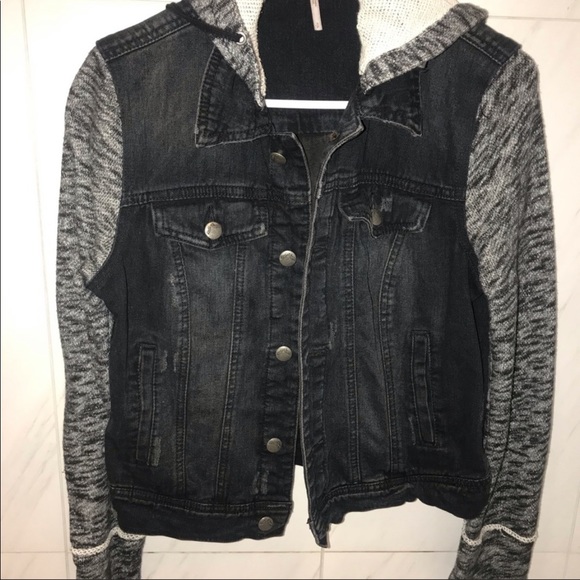 Free People Denim & Knit Jacket - Picture 8 of 10